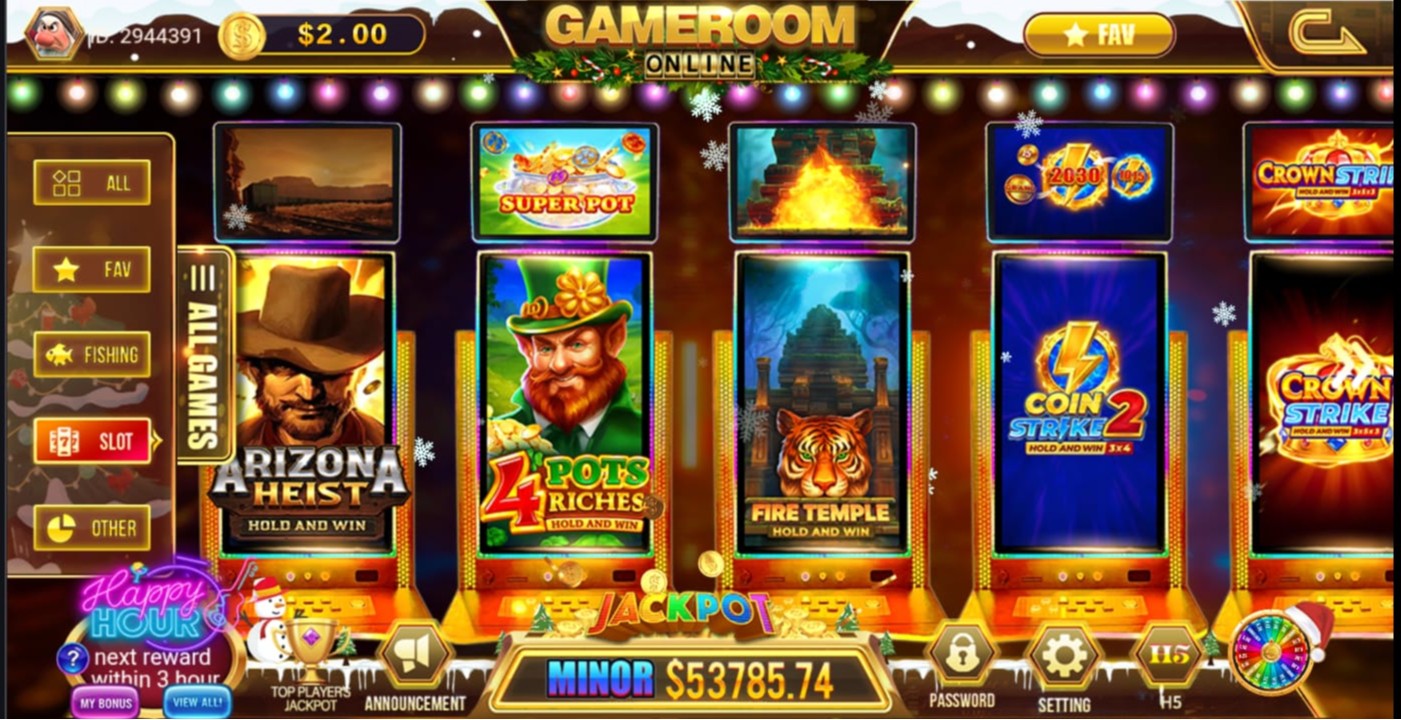 Slot games lobby preview